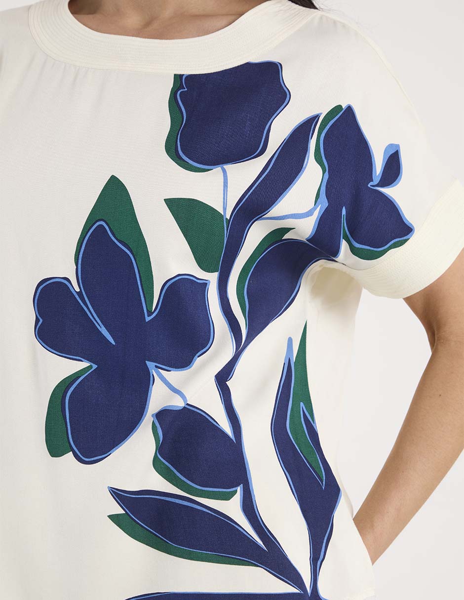 Blusa manga corta para mujer 4