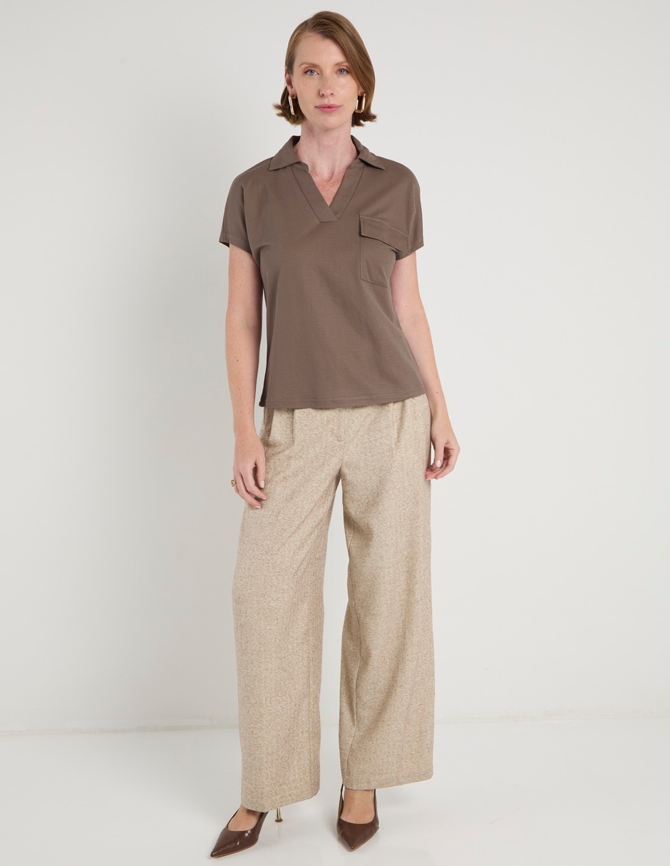 Blusa manga corta para mujer 3