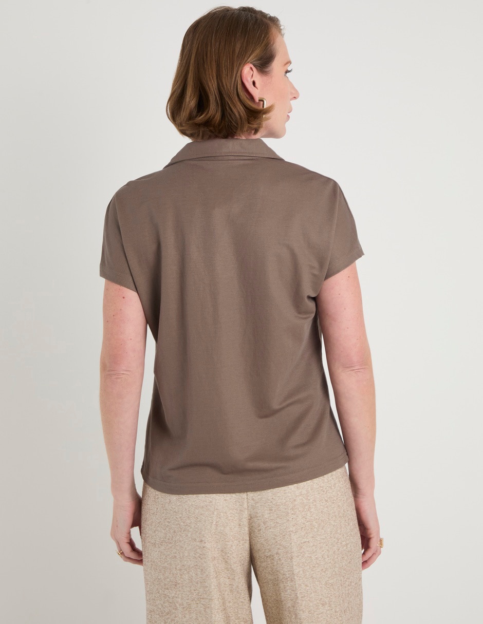 Blusa manga corta para mujer 6