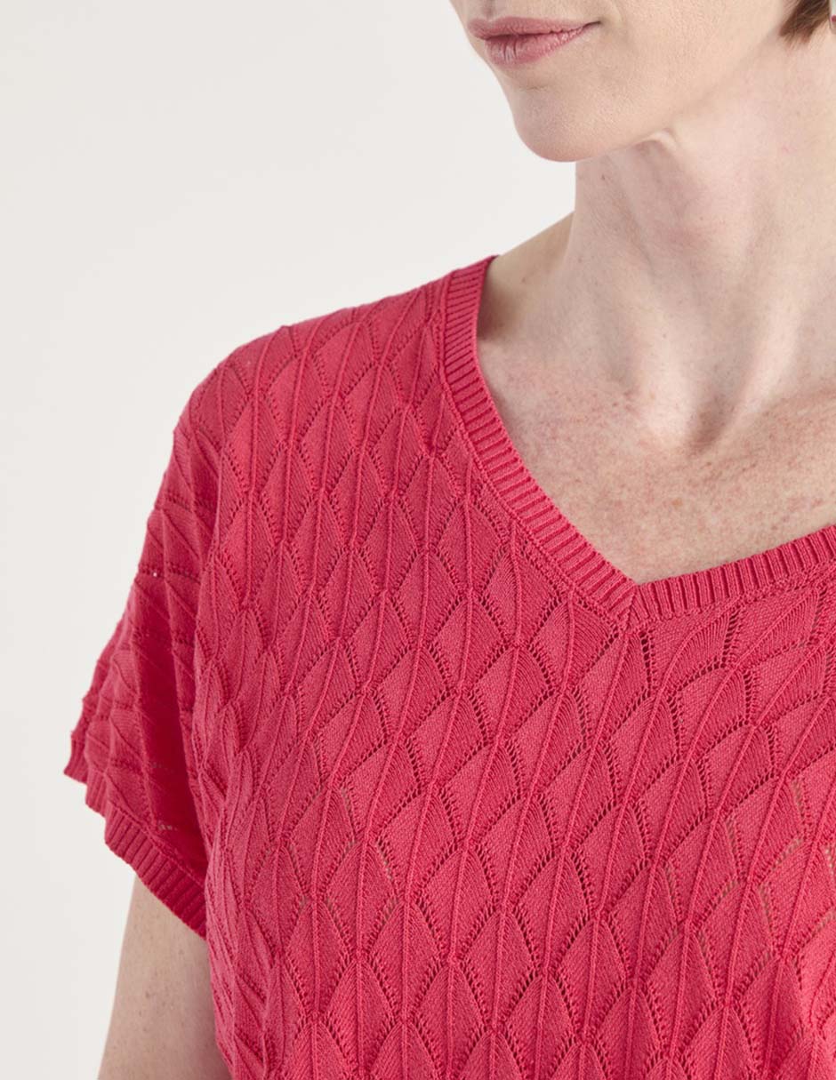 Blusa manga corta para mujer 4