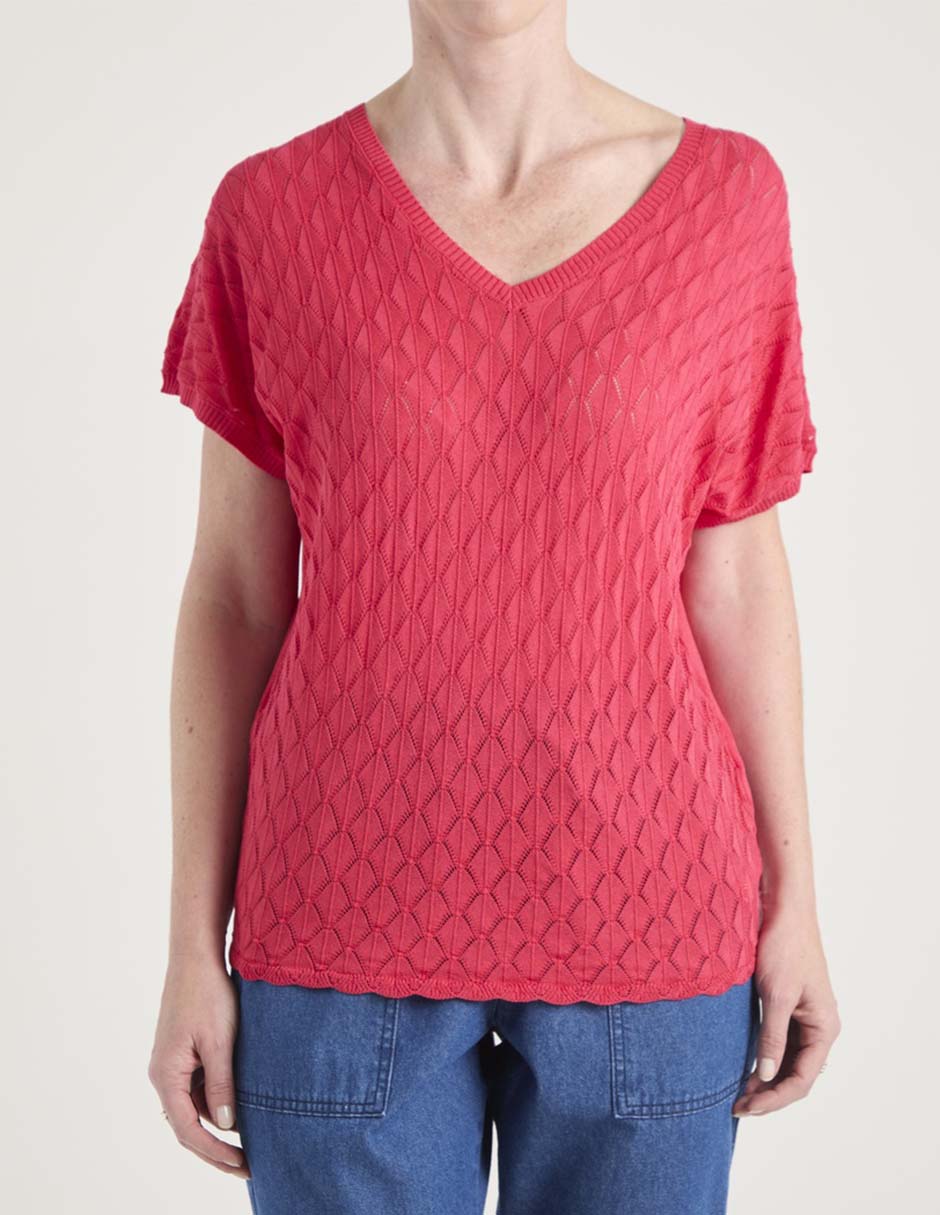 Blusa manga corta para mujer 5
