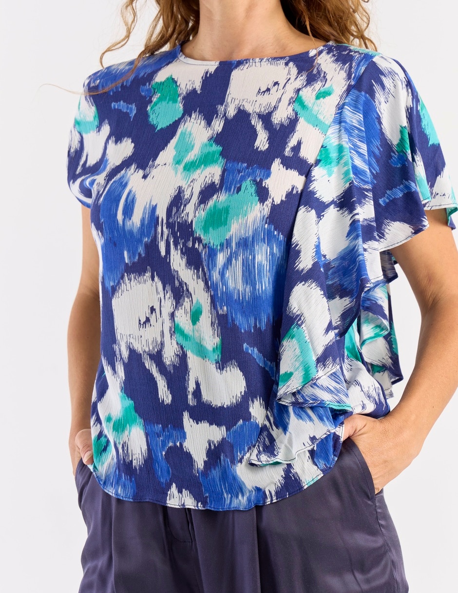 Blusa La Mode manga corta para mujer 4