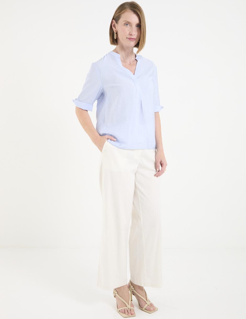 Blusa manga al codo para mujer 3