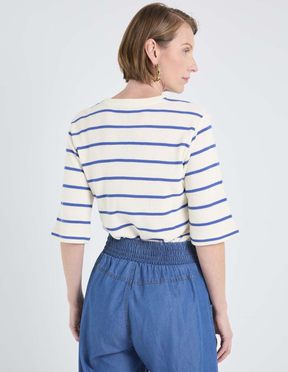 Blusa manga al codo para mujer 2