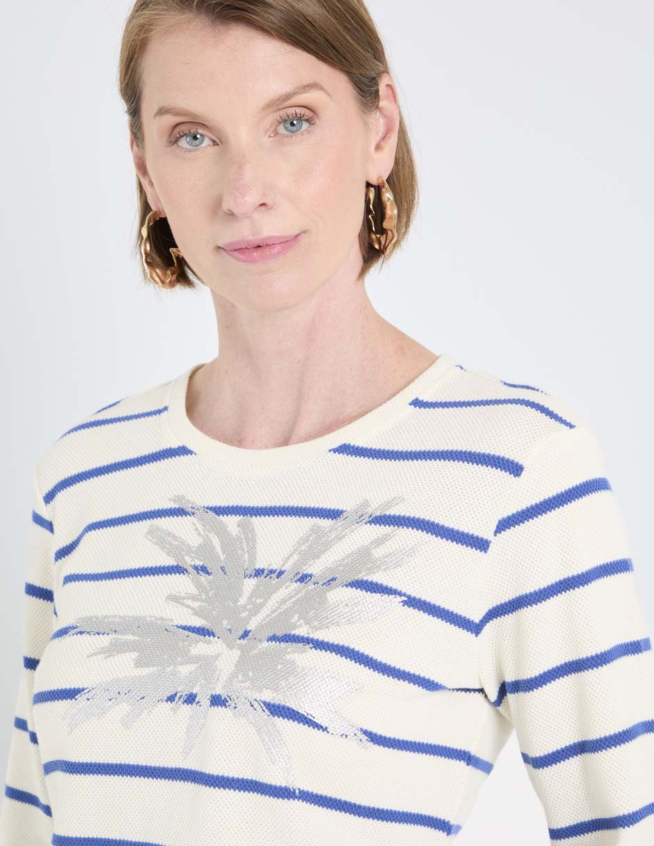 Blusa manga al codo para mujer 4