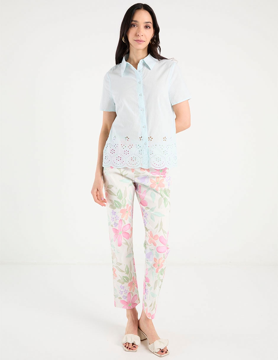 Blusa manga corta para mujer 3