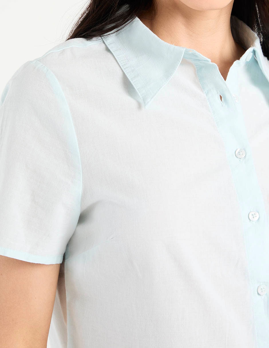 Blusa manga corta para mujer 4