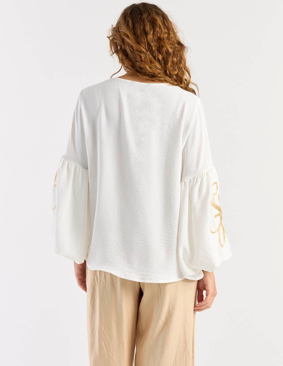 Blusa La Mode manga larga para mujer 6