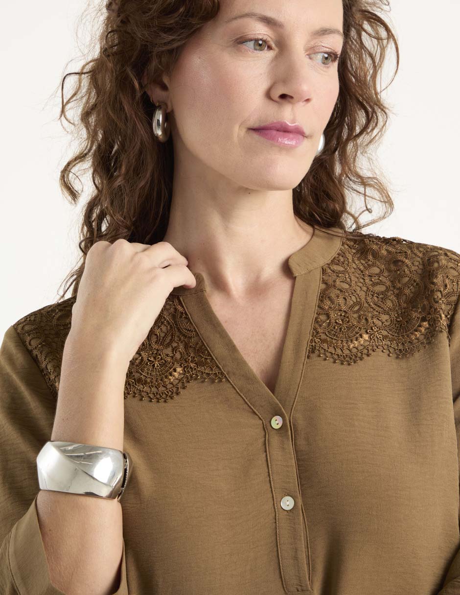 Blusa manga 3/4 para mujer 4