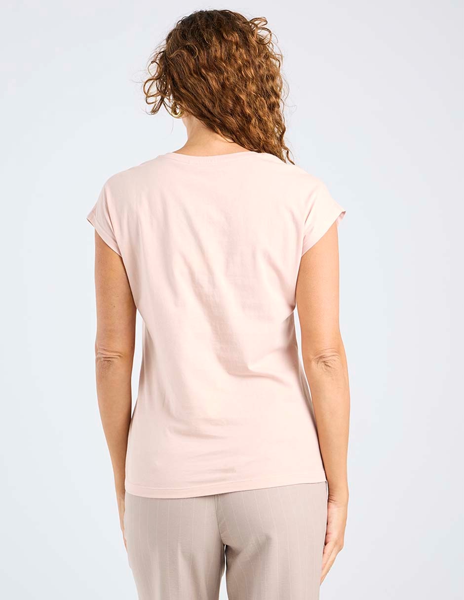 Playera manga corta cuello redondo para mujer 6