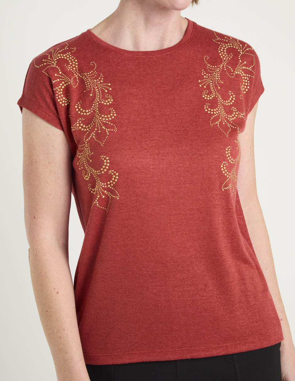 Blusa manga corta para mujer 5