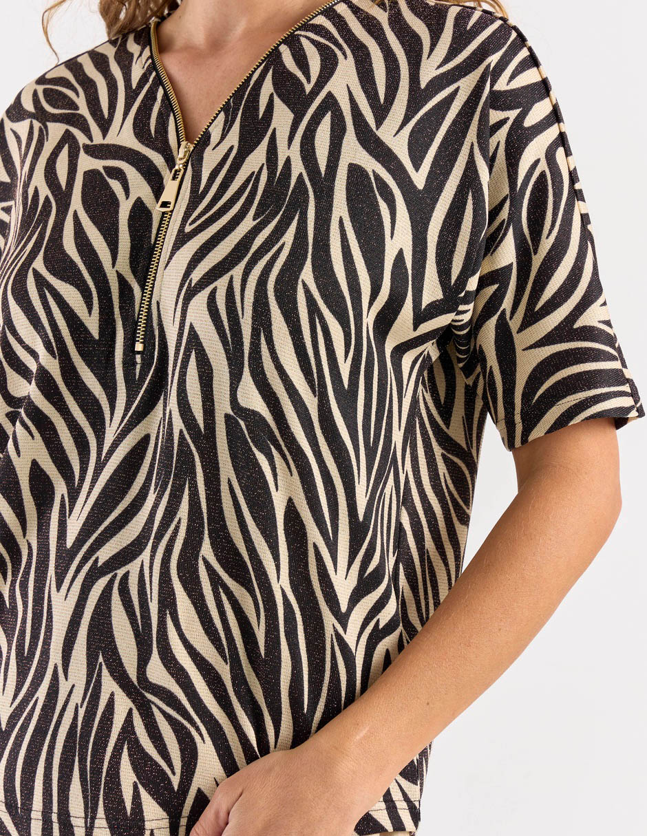 Blusa La Mode manga corta para mujer 5