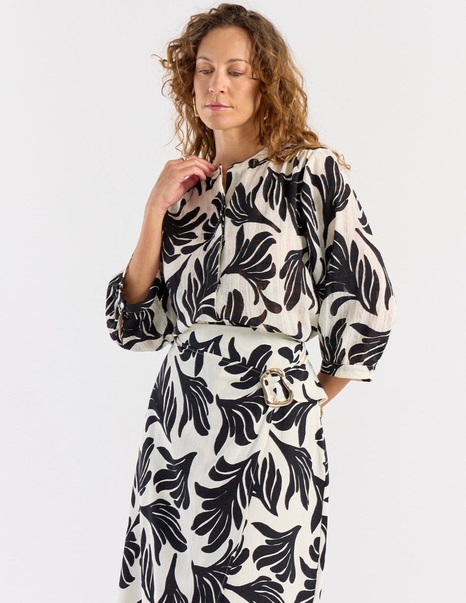 Blusa manga 3/4 para mujer