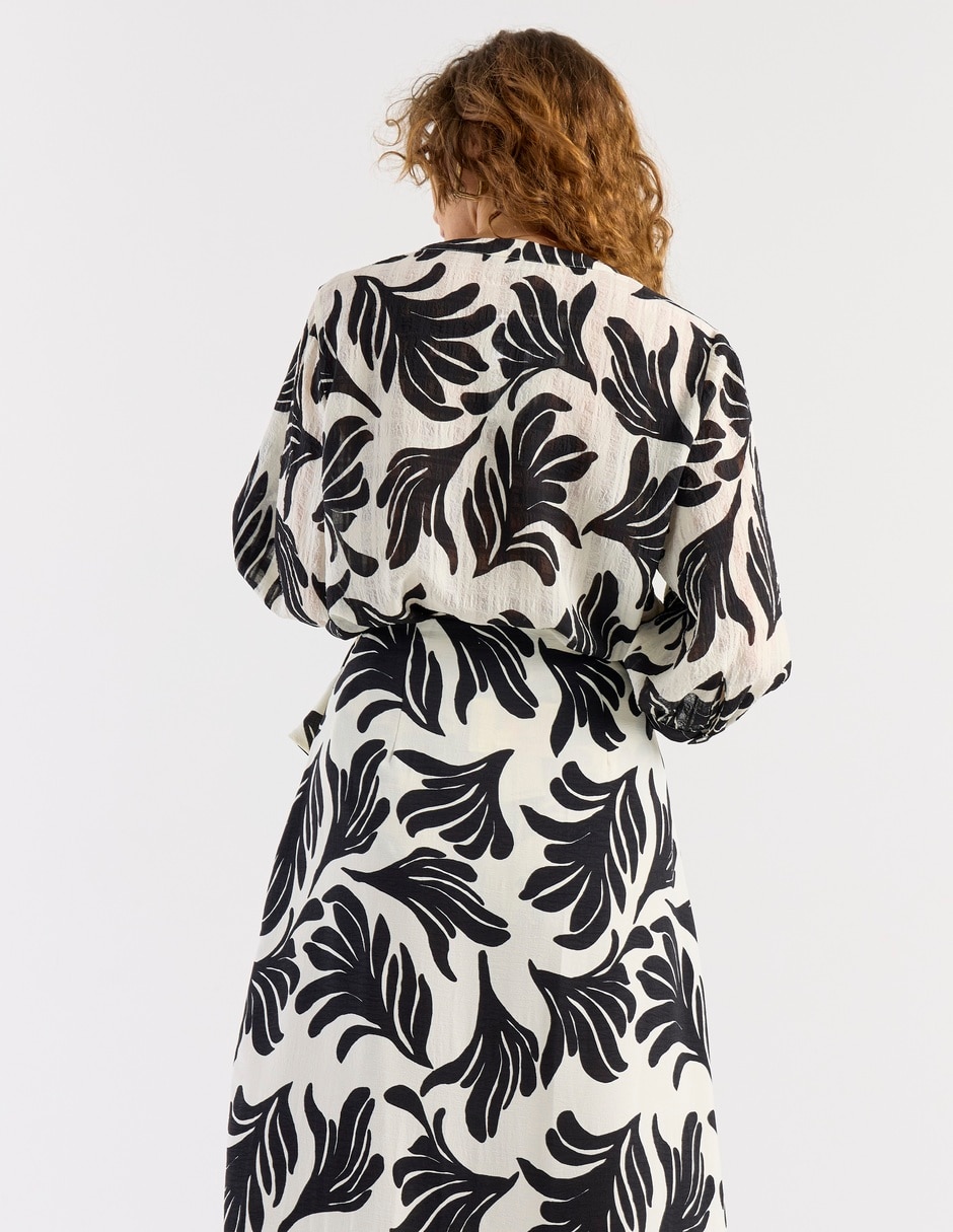 Blusa La Mode manga 3/4 para mujer 6
