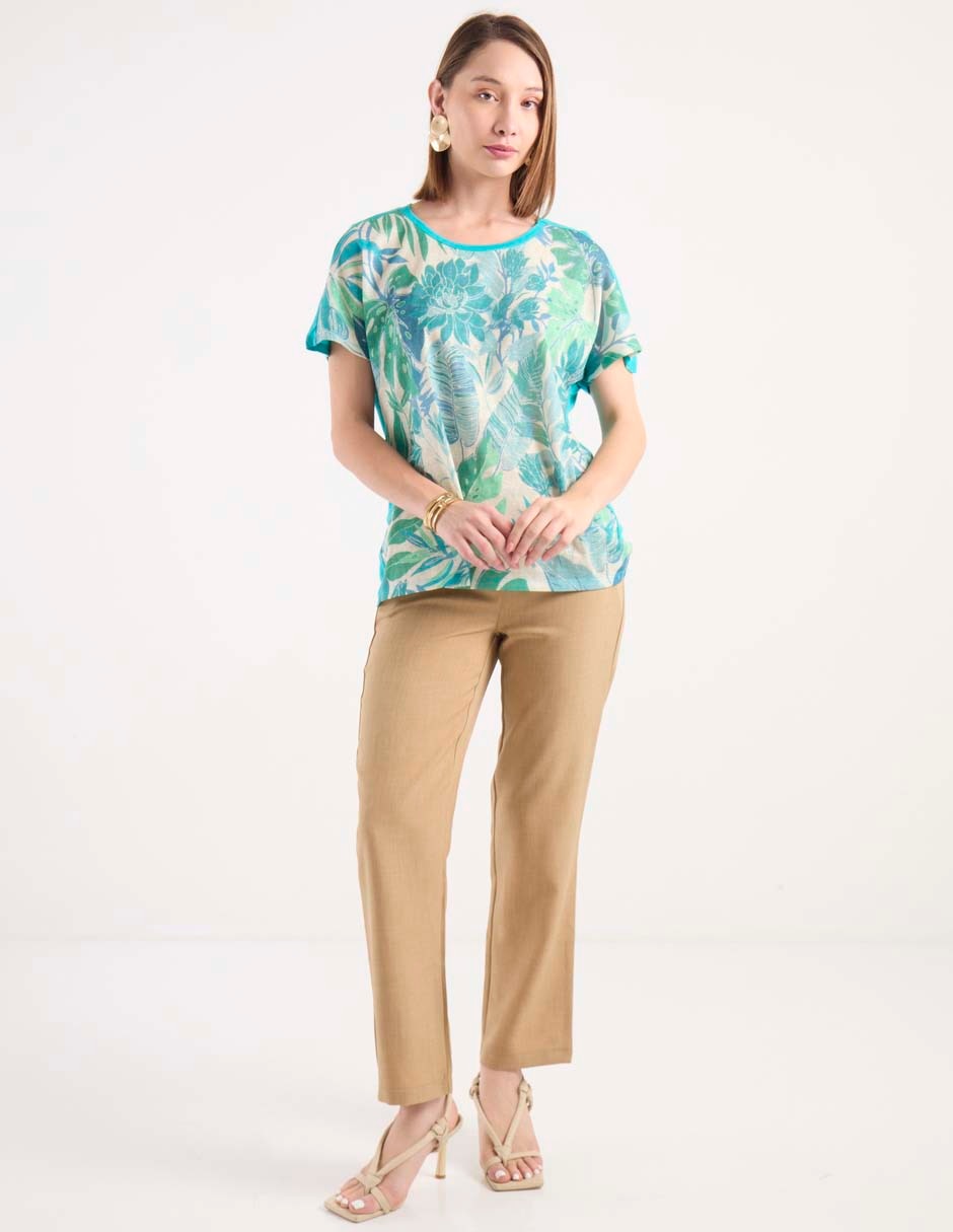 Blusa manga corta para mujer 3
