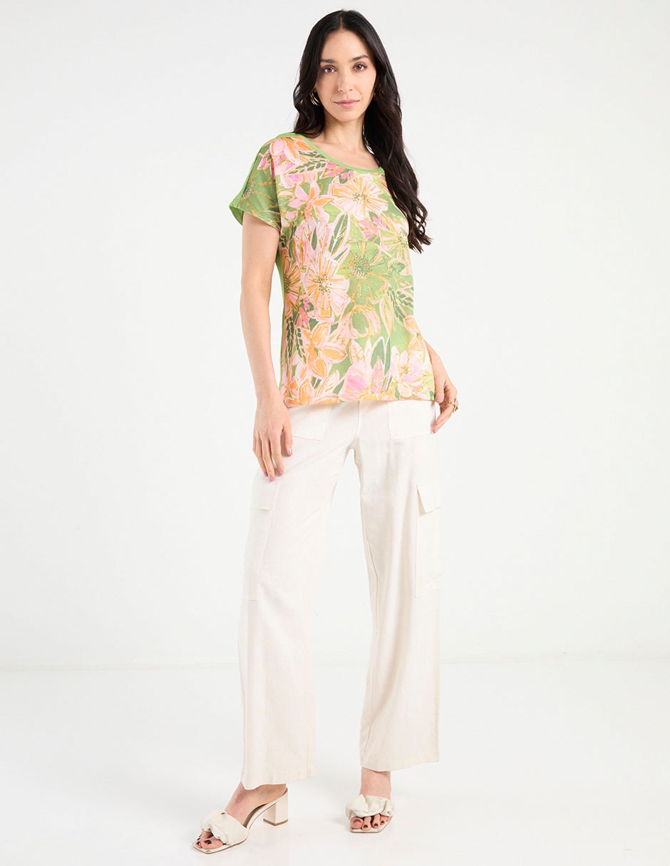 Blusa manga corta para mujer 2