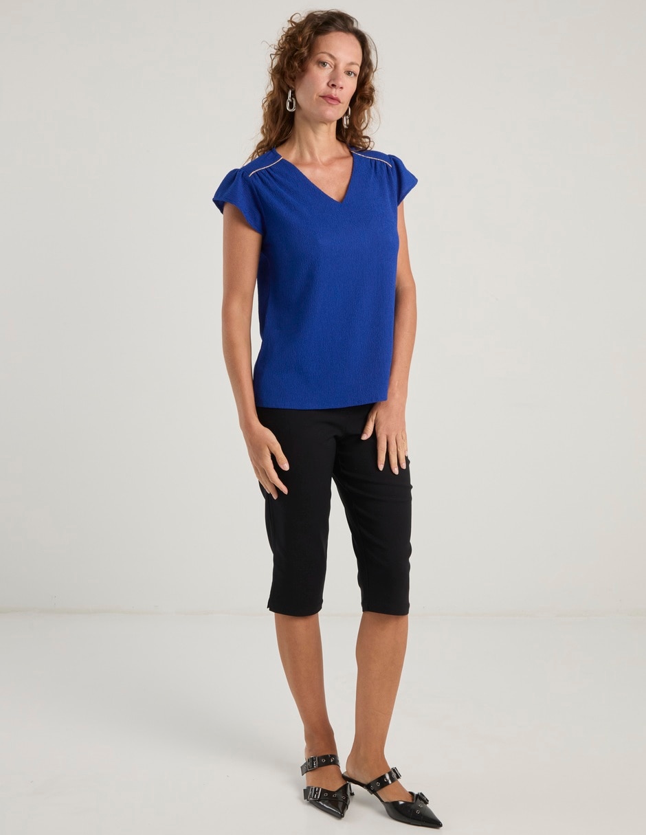 Blusa manga corta para mujer 3