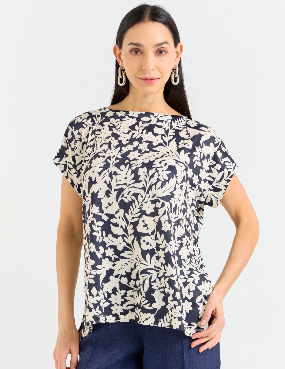 Blusa manga corta para mujer