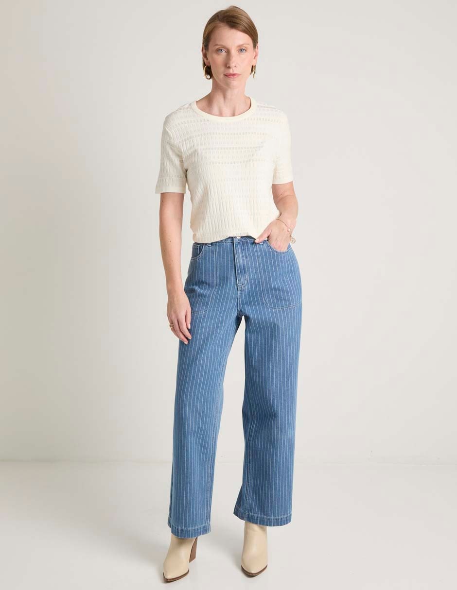 Suéter cuello redondo para mujer 3