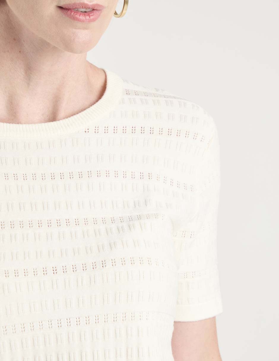 Suéter cuello redondo para mujer 4
