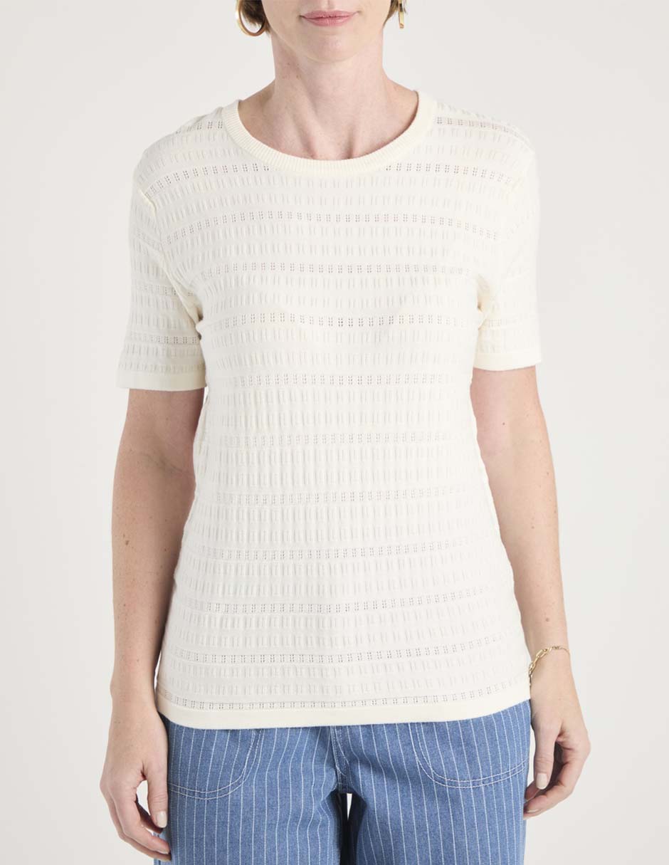Suéter cuello redondo para mujer 5