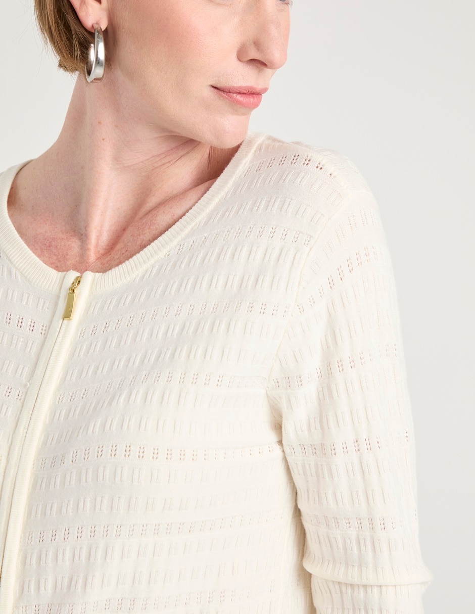 Suéter cuello redondo para mujer 4