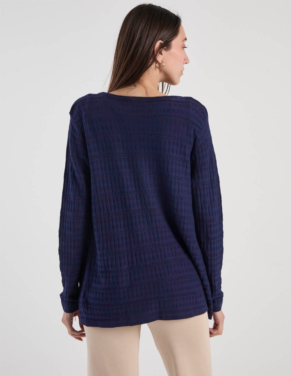 Suéter cuello redondo para mujer 6