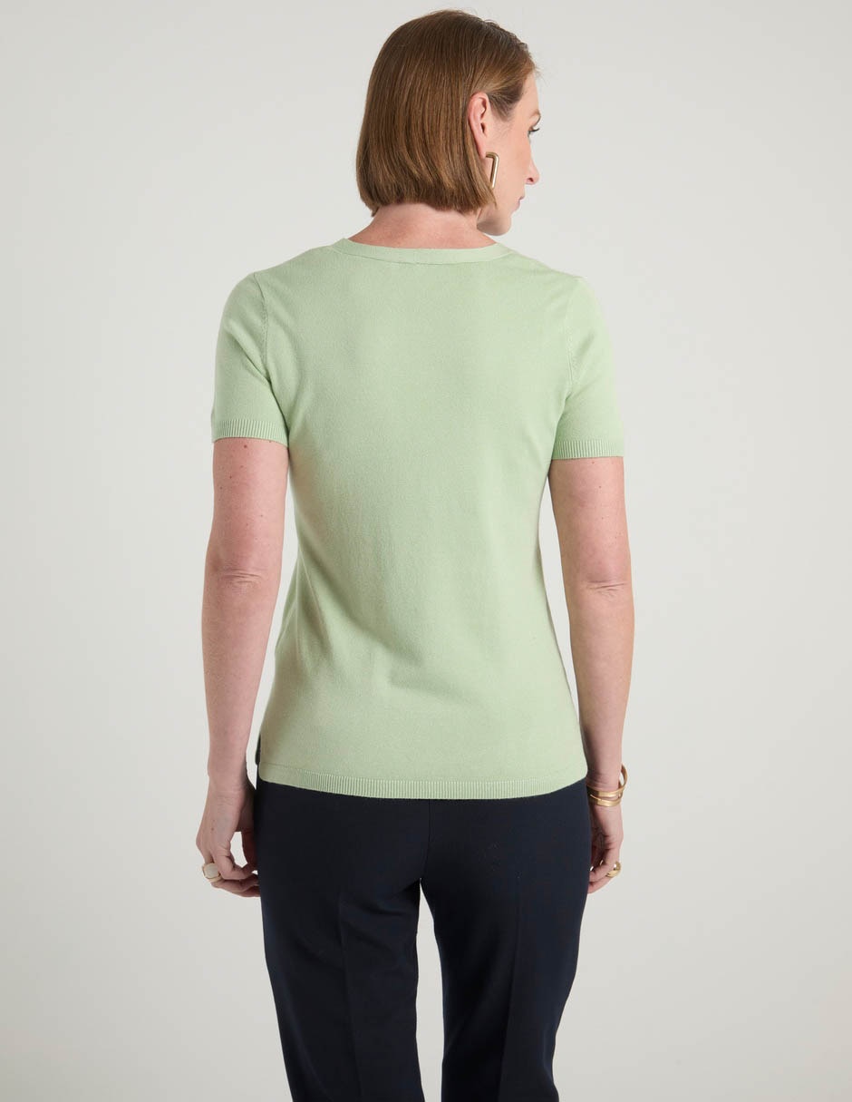 Suéter cuello redondo para mujer 6