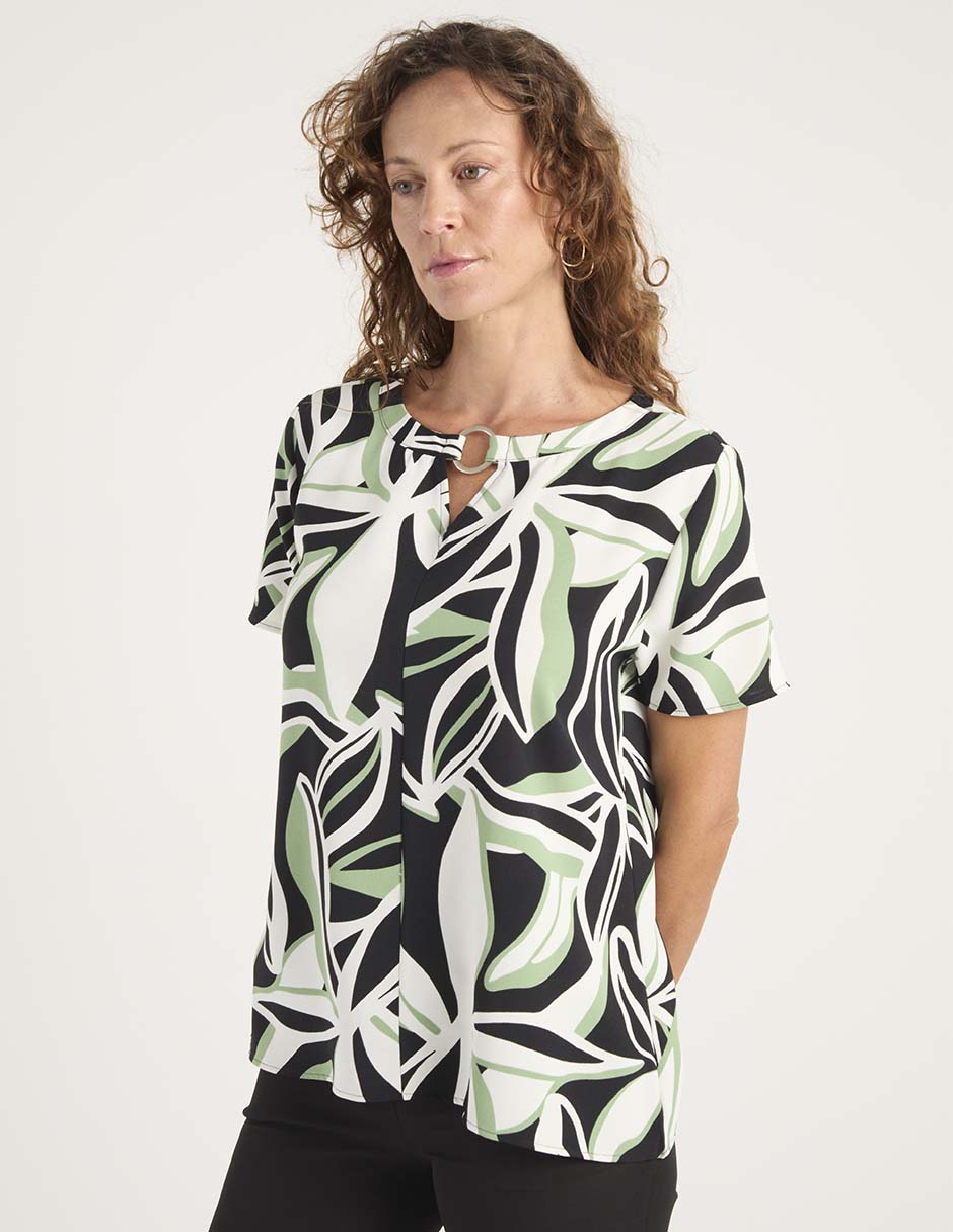Blusa manga corta para mujer 2
