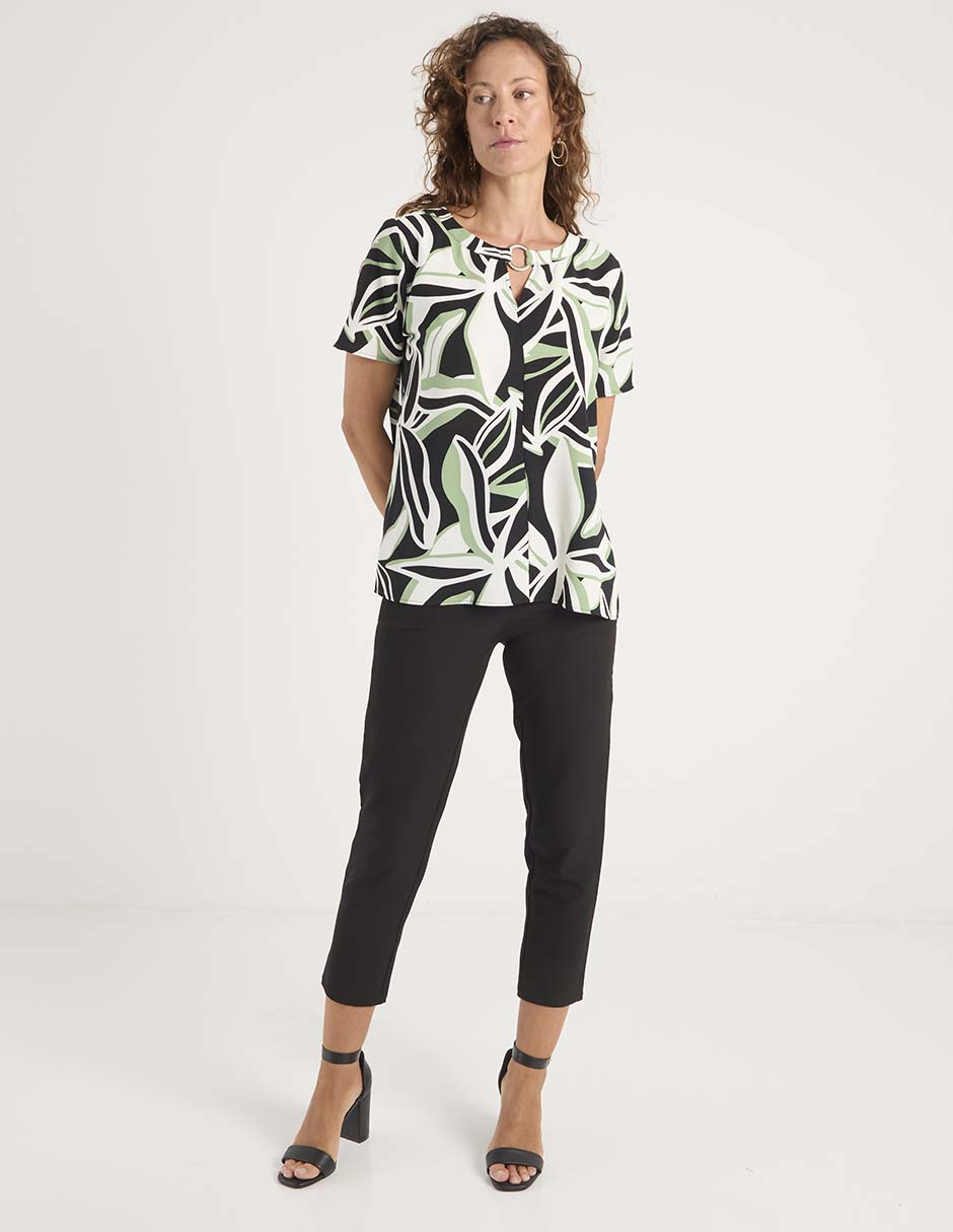 Blusa manga corta para mujer 3