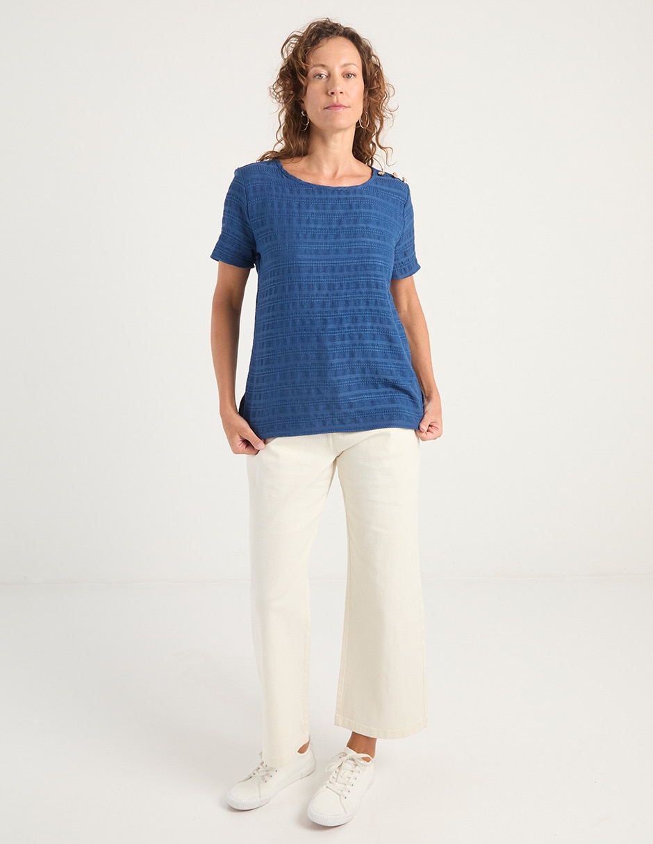 Blusa manga corta para mujer 3