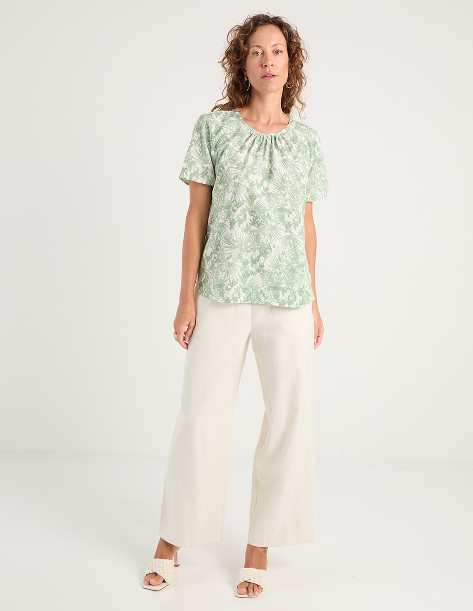 Blusa manga corta para mujer 3