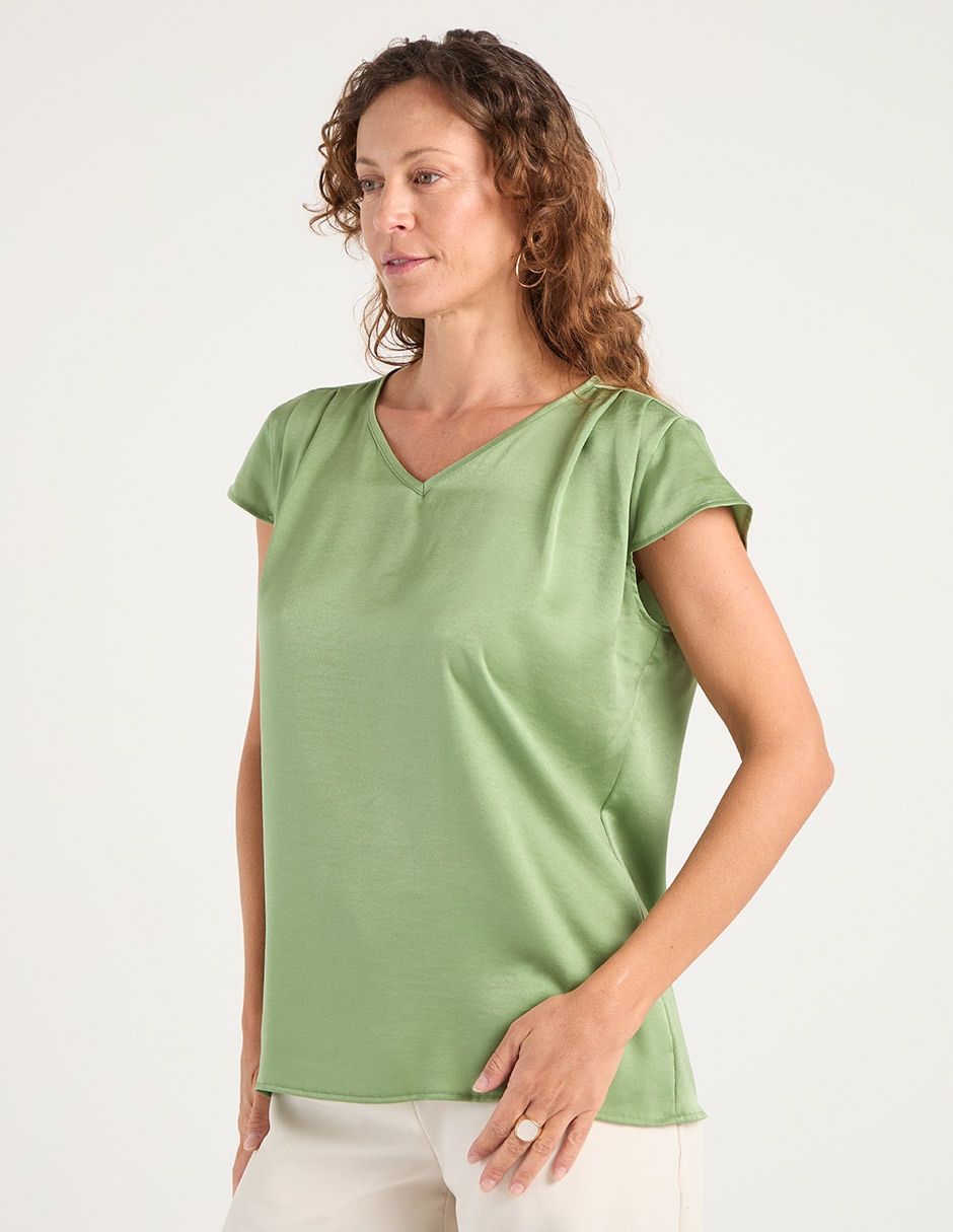 Blusa manga corta para mujer 2