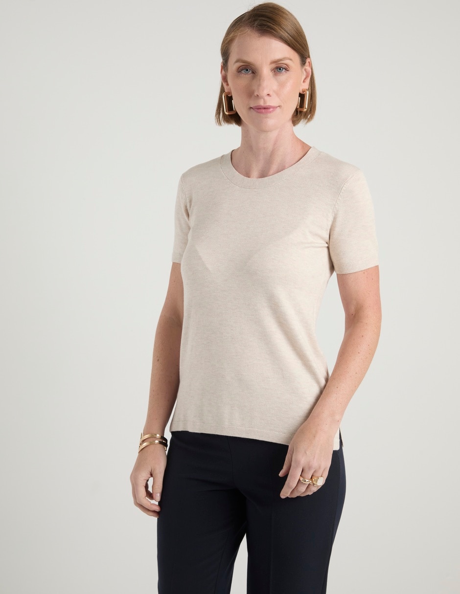 Suéter cuello redondo para mujer Suéter cuello redondo para mujer