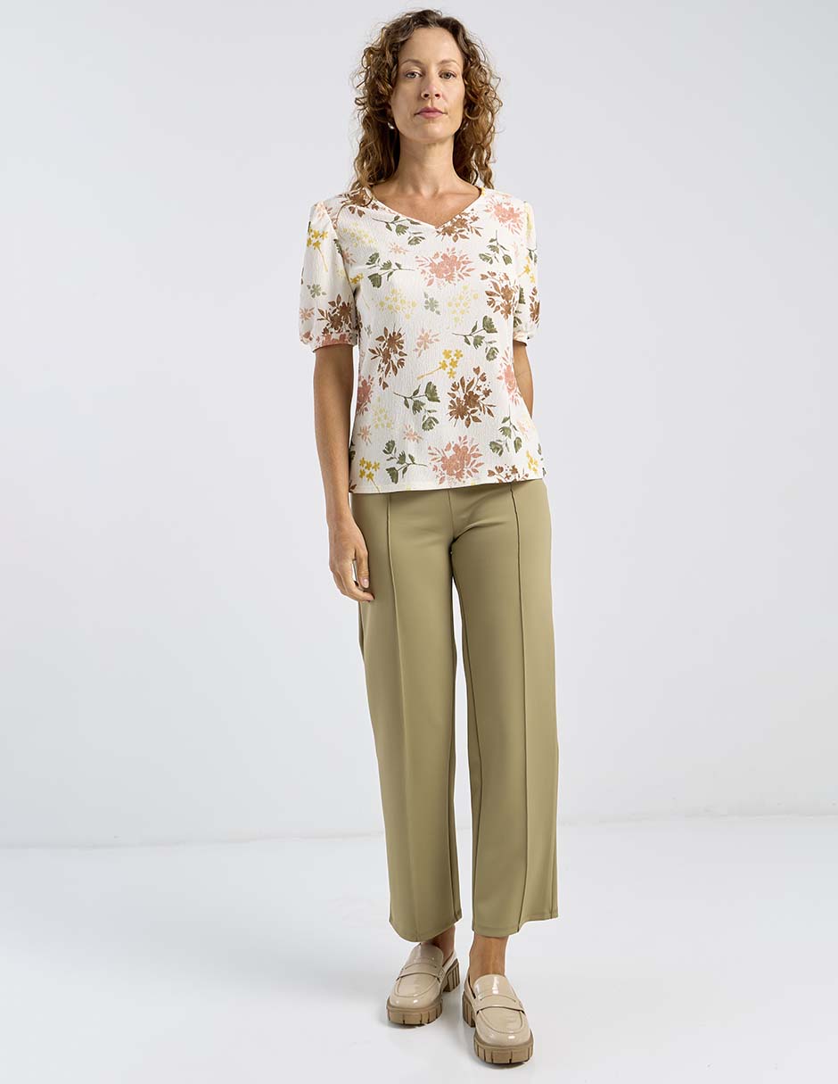 Blusa manga corta para mujer 2