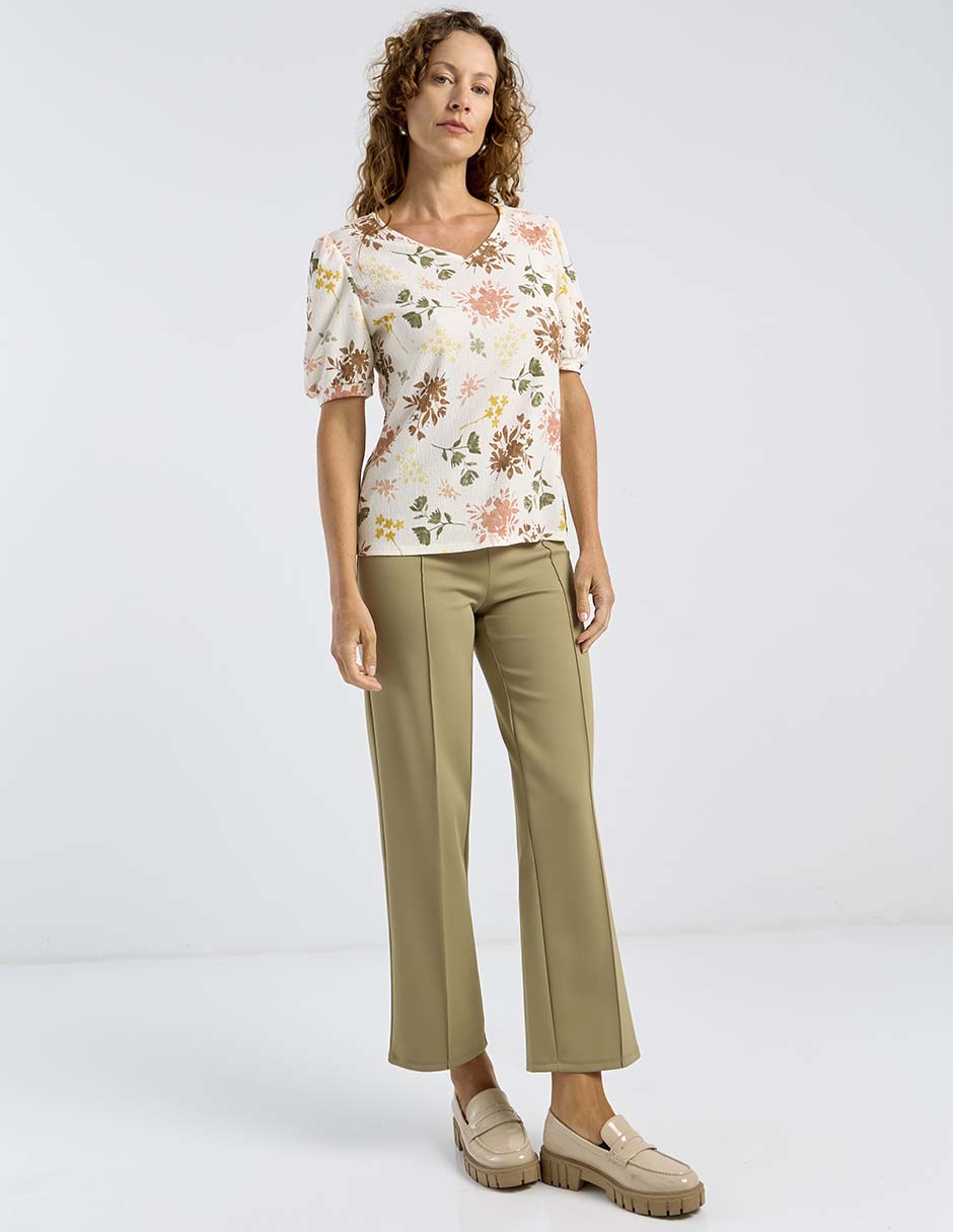 Blusa manga corta para mujer 3