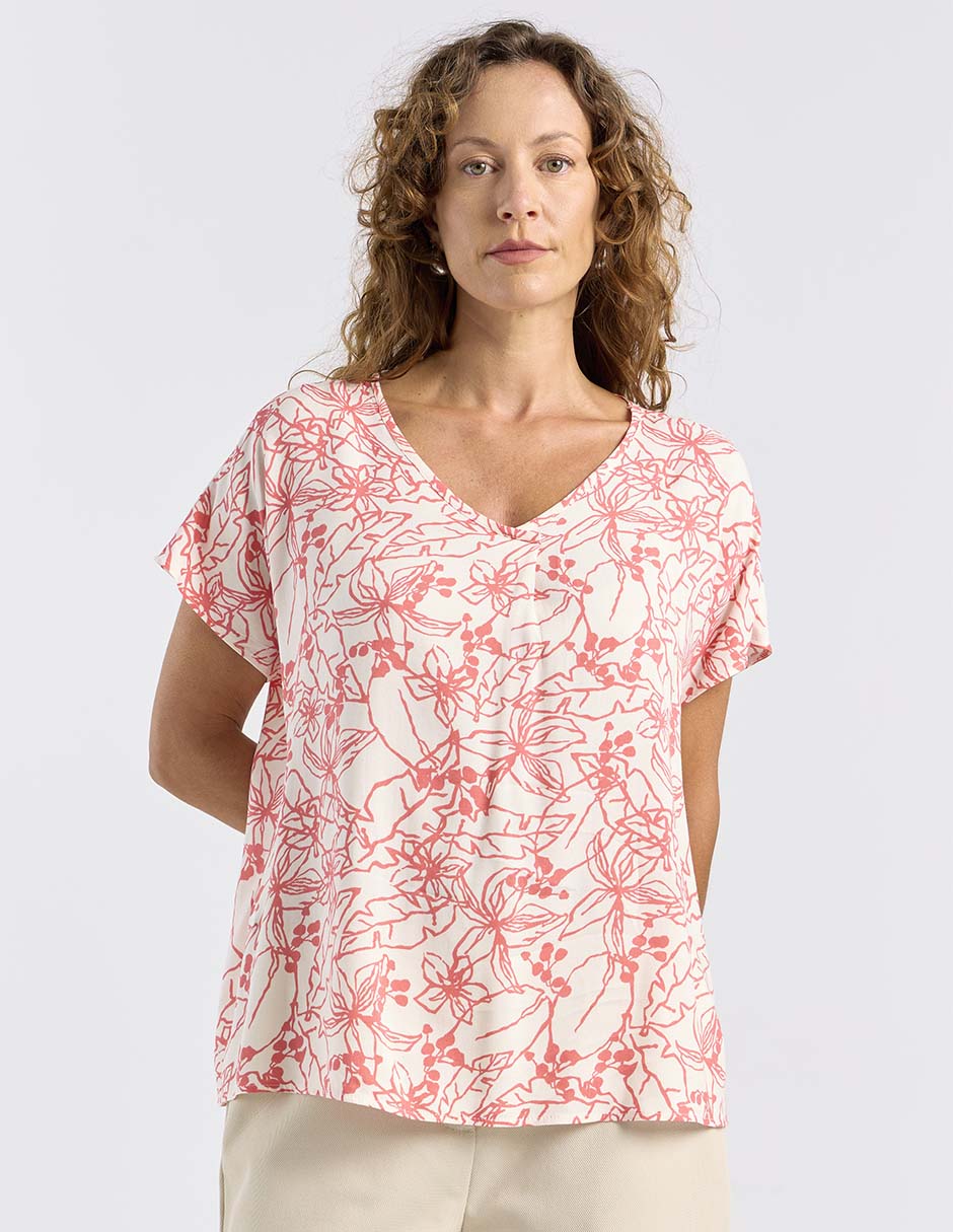 Blusa manga corta para mujer 2