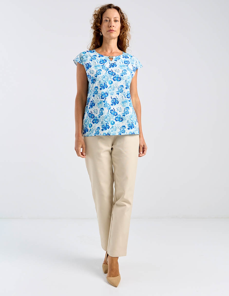 Blusa manga corta para mujer 3
