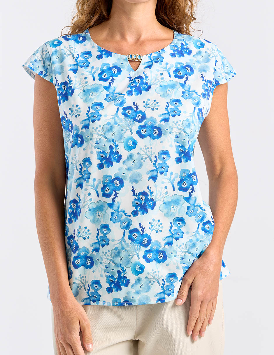 Blusa manga corta para mujer 5