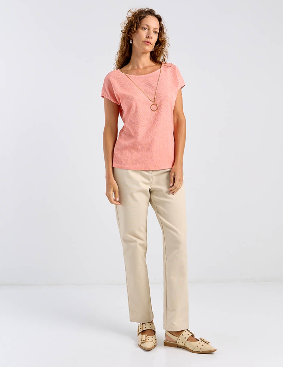 Blusa manga corta para mujer 3