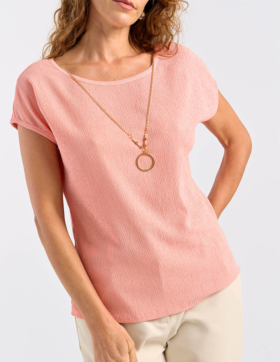 Blusa manga corta para mujer 5