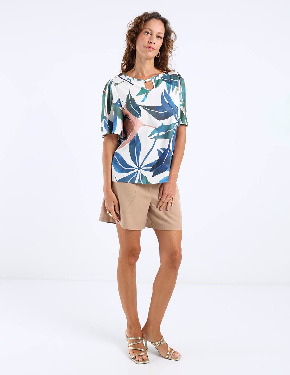 Blusa manga corta para mujer 3