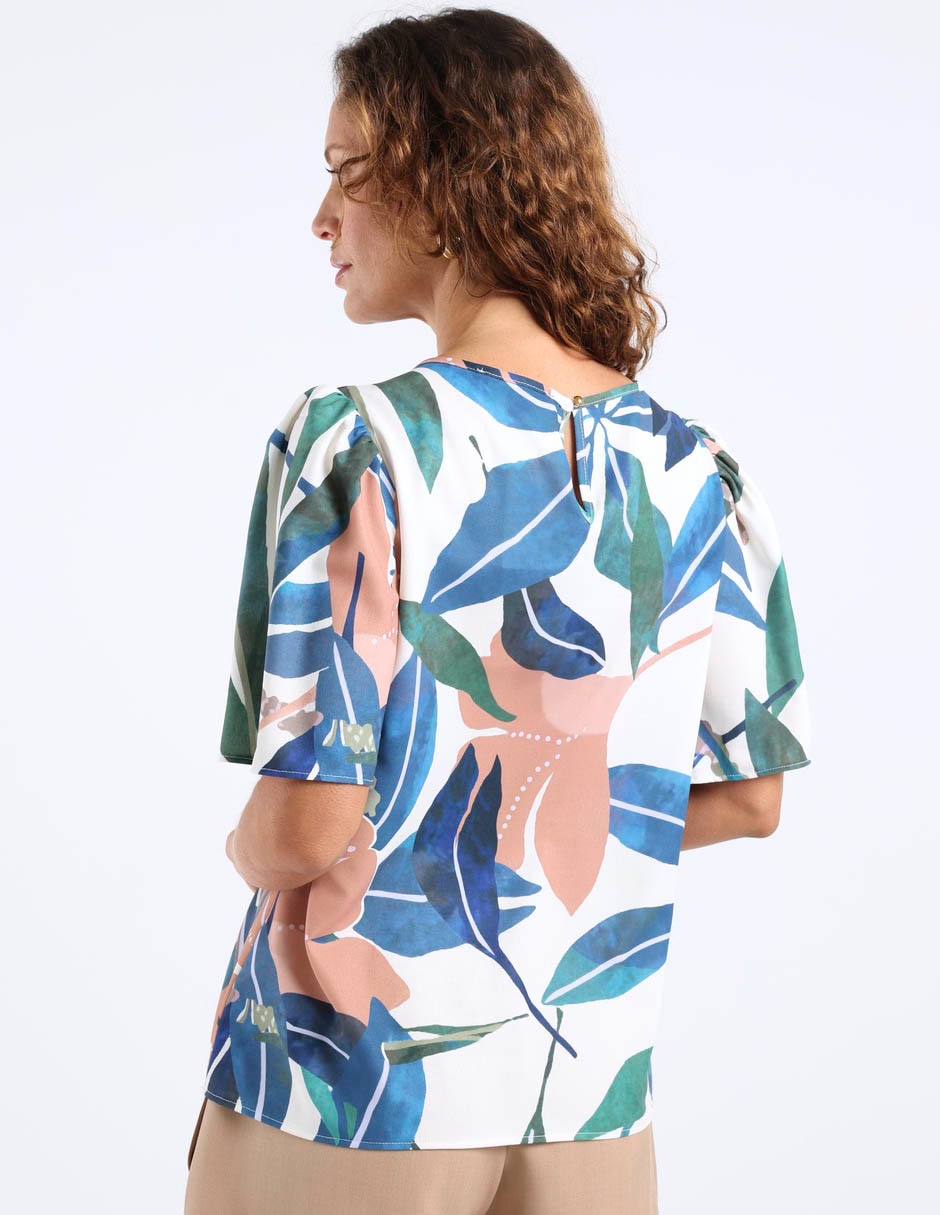 Blusa manga corta para mujer 6