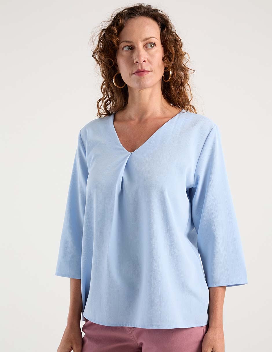 Blusa manga 3/4 para mujer Blusa manga 3/4 para mujer