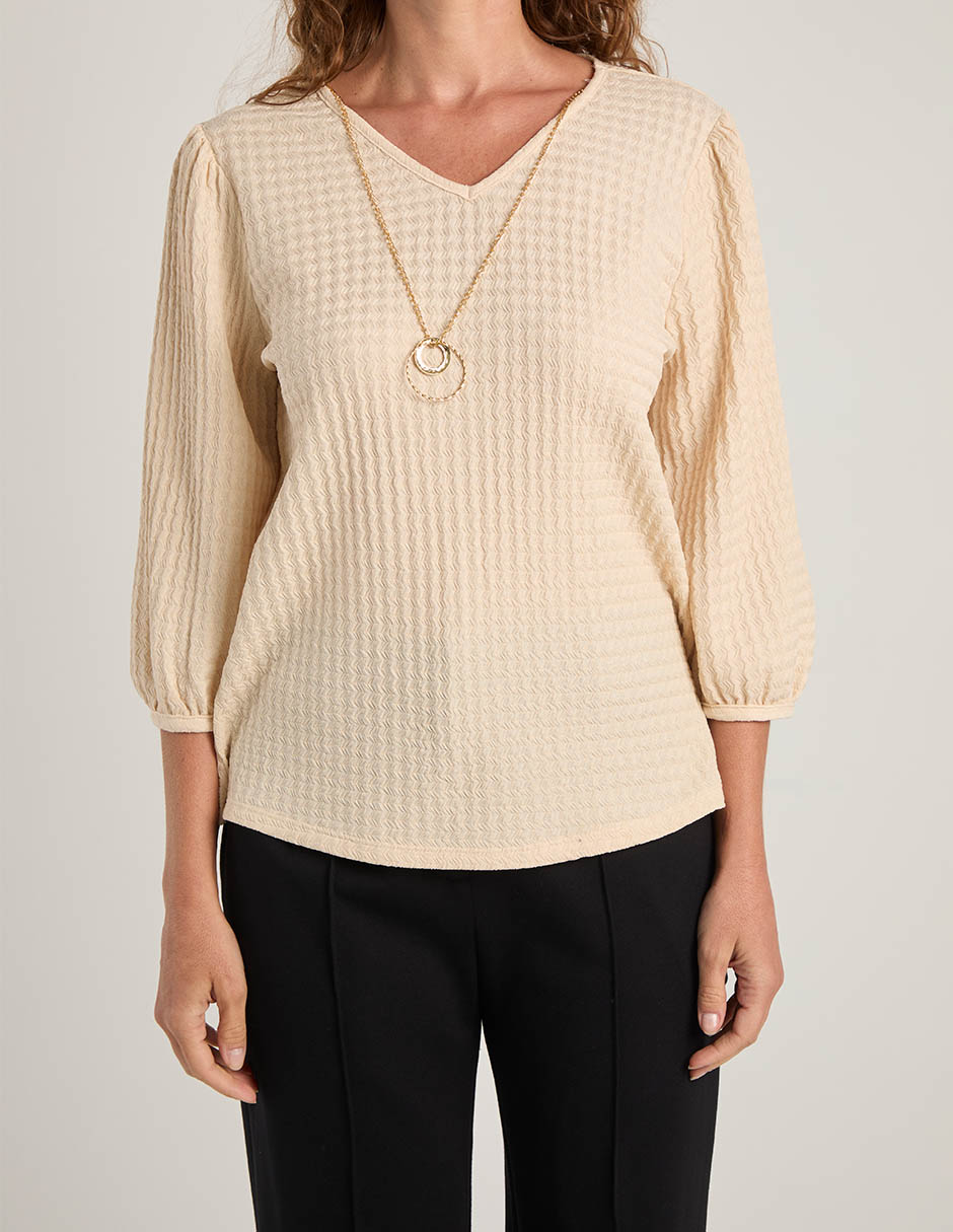 Blusa manga 3/4 para mujer 7