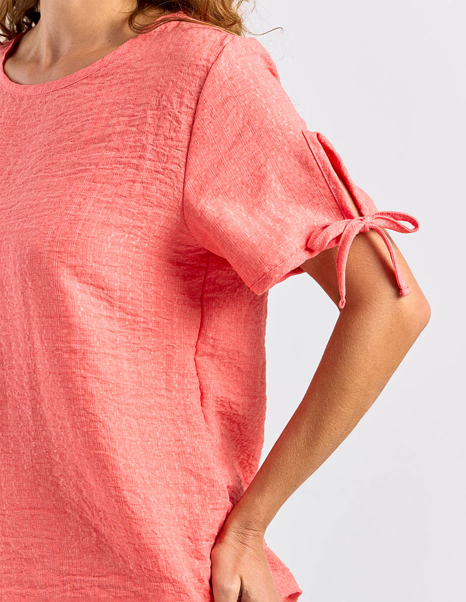 Blusa manga corta para mujer 4