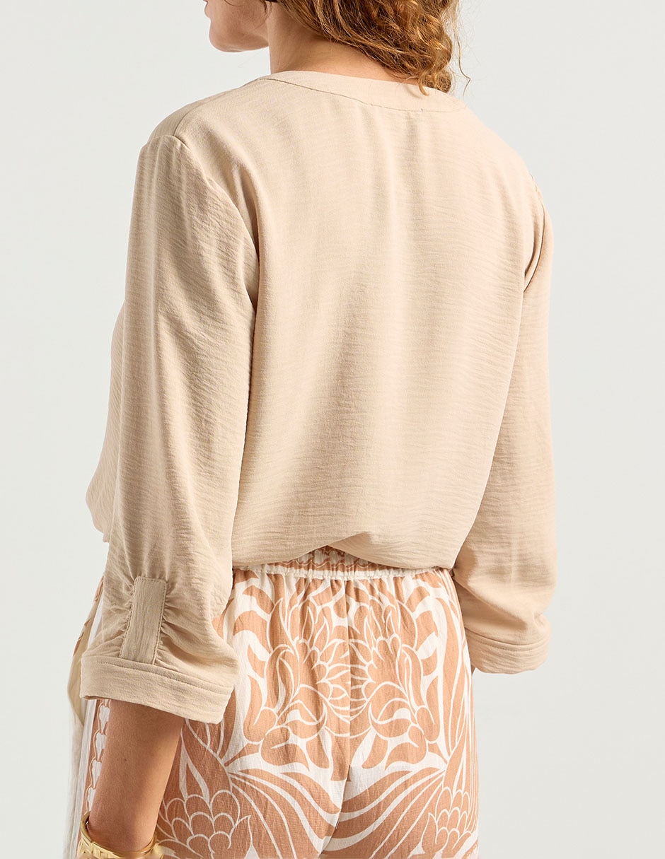 Blusa La Mode manga 3/4 para mujer 5