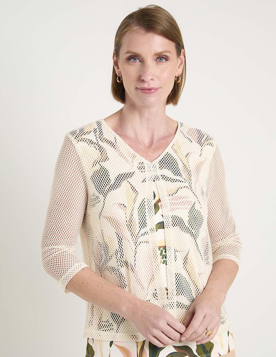 Blusa manga 3/4 para mujer Blusa manga 3/4 para mujer