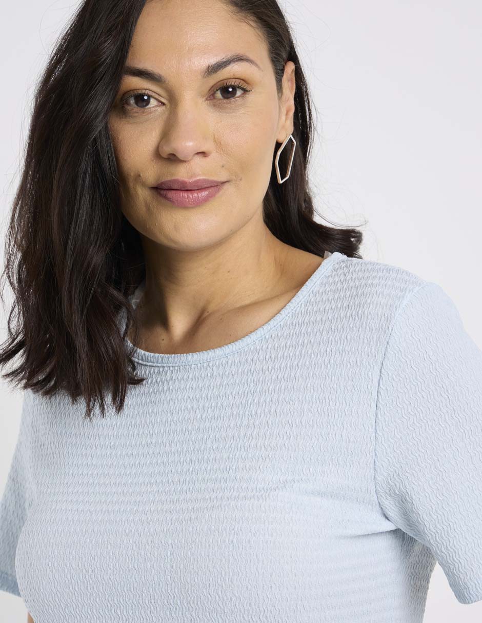 Blusa manga corta para mujer 5