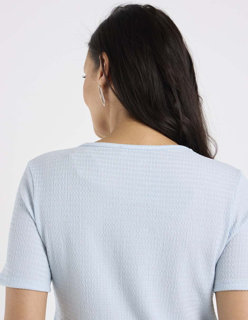 Blusa manga corta para mujer 6